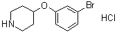 structure of CAS# 1072944-50-3, 4-(3-溴苯氧基)哌啶盐酸盐