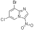 8-溴-6-氯-3-硝基咪唑并[1,2-a]吡啶分子结构 (CAS 1072944-56-9)