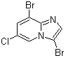 3,8-二溴-6-氯咪唑并[1,2-a]吡啶分子结构 (CAS 1072944-57-0)