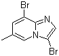 3,8-二溴-6-甲基咪唑并[1,2-a]吡啶分子结构 (CAS 1072944-58-1)