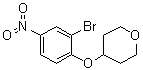 structure of CAS# 1072944-62-7, 4-(2-Bromo-4-nitrophenoxy)tetrahydro-2H-pyran