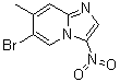 6-溴-7-甲基-3-硝基咪唑并[1,2-a]吡啶分子结构 (CAS 1072944-64-9)