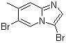 3,6-二溴-7-甲基咪唑并[1,2-a]吡啶分子结构 (CAS 1072944-65-0)