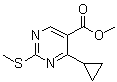 structure of CAS# 1072944-76-3, 4-环丙基-2-(甲硫基)-5-嘧啶羧酸甲酯