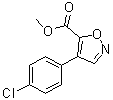 4-(4-氯苯基)-5-异恶唑羧酸甲酯分子结构 (CAS 1072944-87-6)
