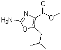 2-氨基-5-(2-甲基丙基)-4-恶唑羧酸甲酯分子结构 (CAS 1072944-88-7)