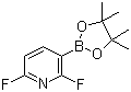 2,6-二氟吡啶-3-硼酸频哪醇酯分子结构 (CAS 1072945-00-6)