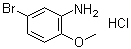 5-溴-2-甲氧基苯胺盐酸盐分子结构 (CAS 1072945-54-0)