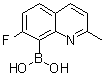 (7-氟-2-甲基-8-喹啉基)硼酸分子结构 (CAS 1072945-61-9)