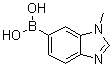 (1-甲基-1H-苯并咪唑-6-基)硼酸分子结构 (CAS 1072945-87-9)