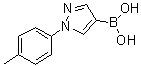 [1-(对甲苯基)吡唑-4-基]硼酸分子结构 (CAS 1072945-92-6)
