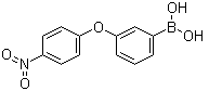 [3-(4-硝基苯氧基)苯基]硼酸分子结构 (CAS 1072945-93-7)