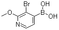 (3-溴-2-甲氧基-4-吡啶基)硼酸分子结构 (CAS 1072946-00-9)