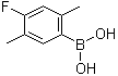 (4-氟-2,5-二甲基苯基)硼酸分子结构 (CAS 1072946-10-1)