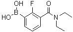 [3-[(二乙基氨基)羰基]-2-氟苯基]硼酸分子结构 (CAS 1072946-28-1)