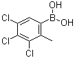 (3,4,5-三氯-2-甲基苯基)硼酸分子结构 (CAS 1072946-34-9)
