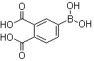 4-硼酸基-1,2-苯二甲酸分子结构 (CAS 1072946-35-0)