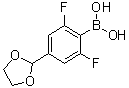 CAS 登录号：1072946-41-8, [4-(1,3-二氧杂环戊烷-2-基)-2,6-二氟苯基]硼酸