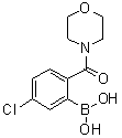 [5-氯-2-(4-吗啉基羰基)苯基]硼酸分子结构 (CAS 1072946-43-0)
