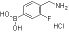 CAS # 1072946-45-2, [4-(Aminomethyl)-3-fluorophenyl]boronic acid hydrochloride (1:1)