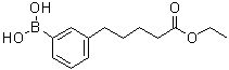 3-硼酸基苯戊酸乙酯分子结构 (CAS 1072946-57-6)