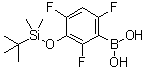 [3-[[(叔丁基)二甲基硅烷基]氧基]-2,4,6-三氟苯基]硼酸分子结构 (CAS 1072946-65-6)