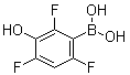 (2,4,6-三氟-3-羟基苯基)硼酸分子结构 (CAS 1072951-37-1)