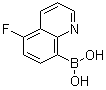 (5-氟-8-喹啉基)硼酸分子结构 (CAS 1072951-45-1)