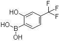 [2-羟基-4-(三氟甲基)苯基]硼酸分子结构 (CAS 1072951-50-8)