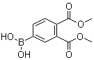 [3,4-二(甲氧羰基)苯基]硼酸分子结构 (CAS 1072951-51-9)