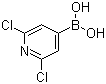 2,6-二氯吡啶-4-硼酸分子结构 (CAS 1072951-54-2)