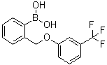 [2-[[3-(三氟甲基)苯氧基]甲基]苯基]硼酸分子结构 (CAS 1072951-60-0)