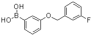 [3-[(3-氟苄基)氧基]苯基]硼酸分子结构 (CAS 1072951-62-2)