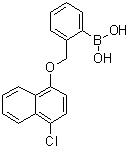 structure of CAS# 1072951-65-5, [2-[[(4-氯-1-萘基)氧基]甲基]苯基]硼酸