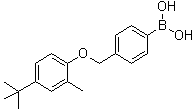 [4-[[4-(叔丁基)-2-甲基苯氧基]甲基]苯基]硼酸分子结构 (CAS 1072951-67-7)