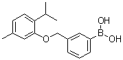 [3-[[5-甲基-2-(异丙基)苯氧基]甲基]苯基]硼酸分子结构 (CAS 1072951-74-6)