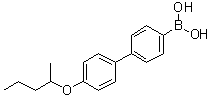 [4'-(1-甲基丁氧基)[1,1'-联苯]-4-基]硼酸分子结构 (CAS 1072951-79-1)