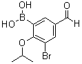 [3-溴-5-甲酰基-2-(异丙氧基)苯基]硼酸分子结构 (CAS 1072951-86-0)