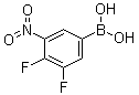 (3,4-二氟-5-硝基苯基)硼酸分子结构 (CAS 1072952-06-7)