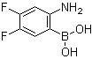 (2-氨基-4,5-二氟苯基)硼酸分子结构 (CAS 1072952-14-7)