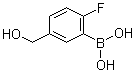 structure of CAS# 1072952-25-0, [2-氟-5-(羟甲基)苯基]硼酸