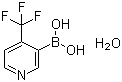 [4-(三氟甲基)-3-吡啶基]硼酸水合物分子结构 (CAS 1072952-32-9)