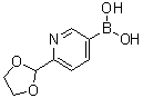 structure of CAS# 1072952-38-5, 6-(1,3-二氧杂环戊烷-2-基)吡啶-3-基硼酸