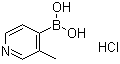 structure of CAS# 1072952-40-9, (3-甲基-4-吡啶基)硼酸盐酸盐
