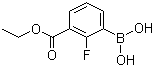 structure of CAS# 1072952-52-3, 3-硼酸基-2-氟苯甲酸乙酯