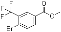 4-溴-3-三氟甲基苯甲酸甲酯分子结构 (CAS 107317-58-8)