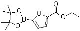 5-(乙氧羰基)呋喃-2-硼酸频哪醇酯分子结构 (CAS 1073338-92-7)
