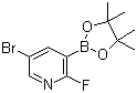 5-溴-2-氟吡啶-3-硼酸频哪醇酯分子结构 (CAS 1073353-50-0)