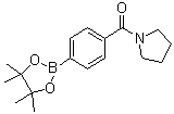 structure of CAS# 1073353-55-5, [4-[(1-吡咯烷基)羰基]苯基]硼酸频哪醇酯