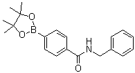 4-(N-苄基氨基羰基)苯硼酸频哪醇酯分子结构 (CAS 1073353-57-7)